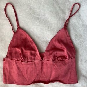 Bright Pink, Zara Top. Fits a XS-S, bralette fit.